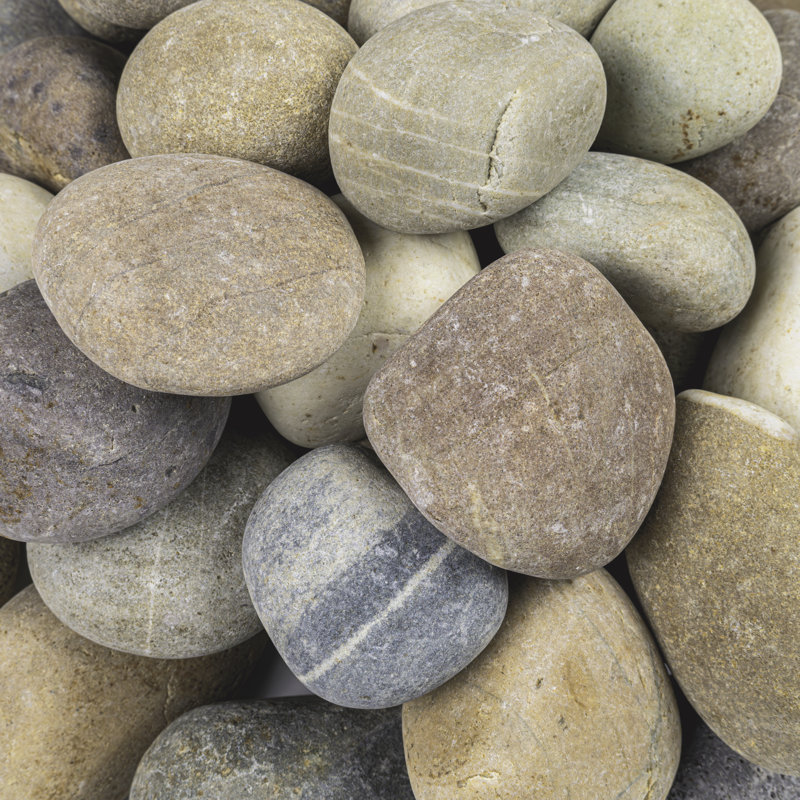 Ackland Rivora Natural Quartzite Landscaping Rock Pebbles, 1